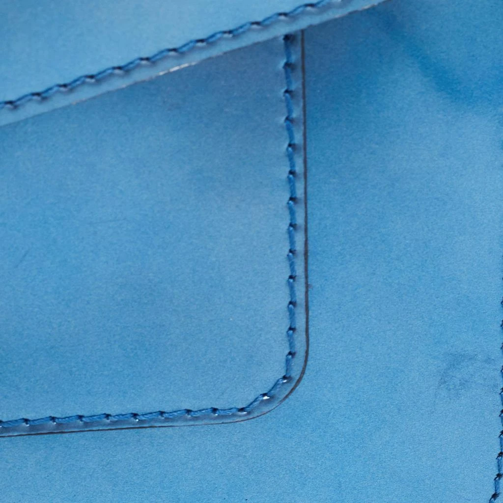 Bvlgari Blue Laminated Leather Serpenti Forever Flap Top Handle Bag 商品
