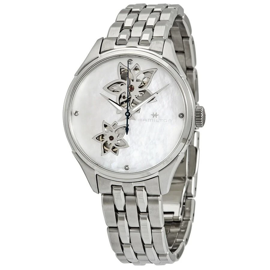 商品Hamilton|Jazzmaster Open Heart Automatic MOP Diamond Dial Ladies Watch H32115192,价格¥6513,第1张图片