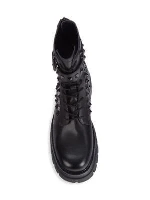Lucas Studded Leather Combat Boots 商品