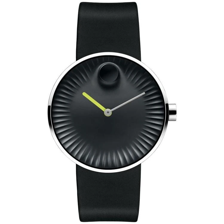 商品Movado|男士瑞界橡胶腕带手表 40mm 3680003,价格¥2748,第1张图片