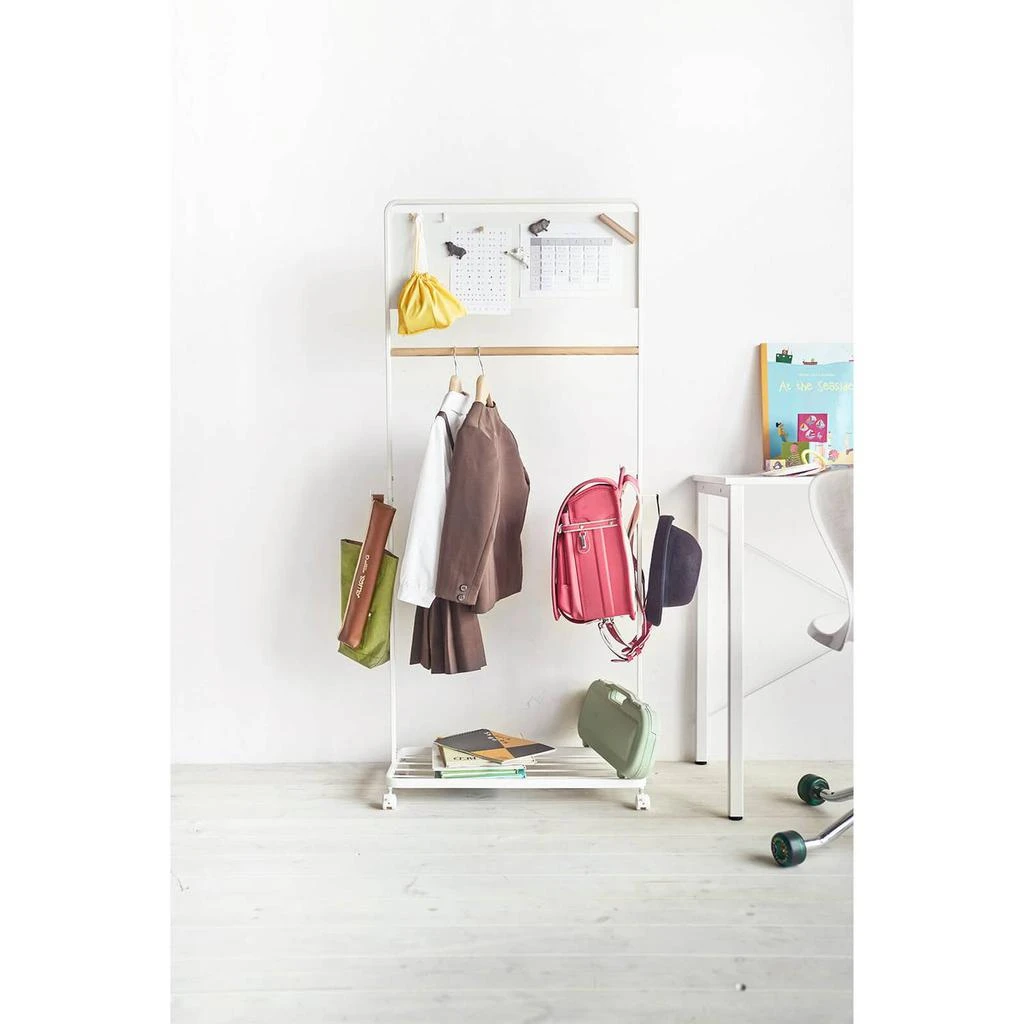 商品Yamazaki|Yamazaki Tower Kids Coat Rack With Panel - White,价格¥572,第3张图片详细描述