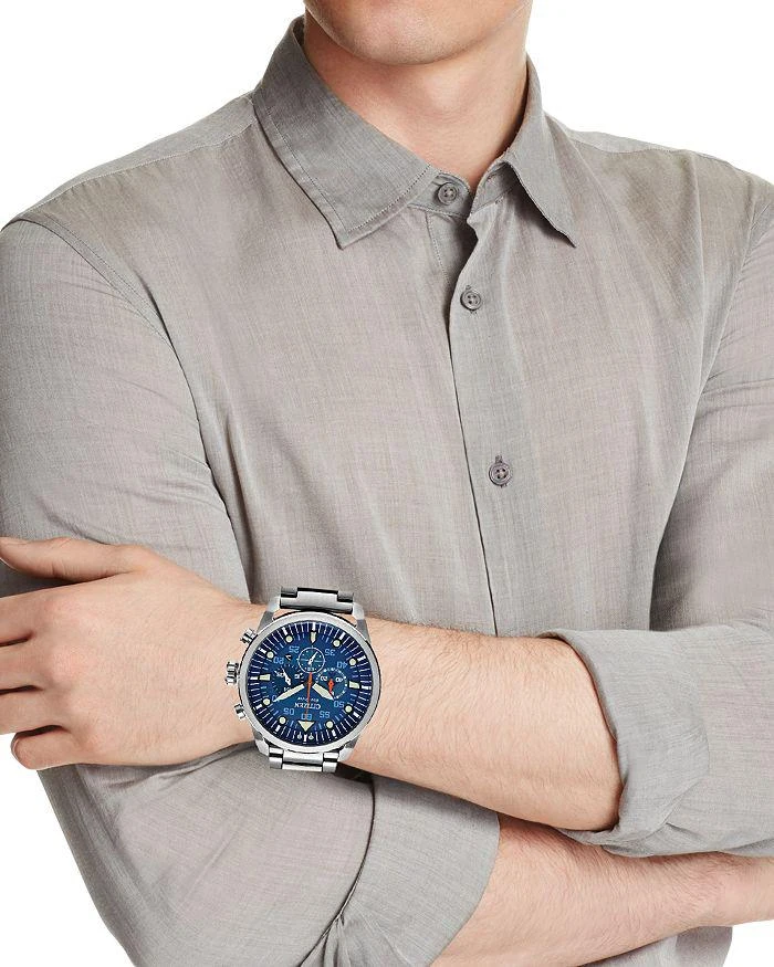 商品Citizen|Eco-Drive Avion Weekender Chronograph, 45mm,价格¥3189,第2张图片详细描述