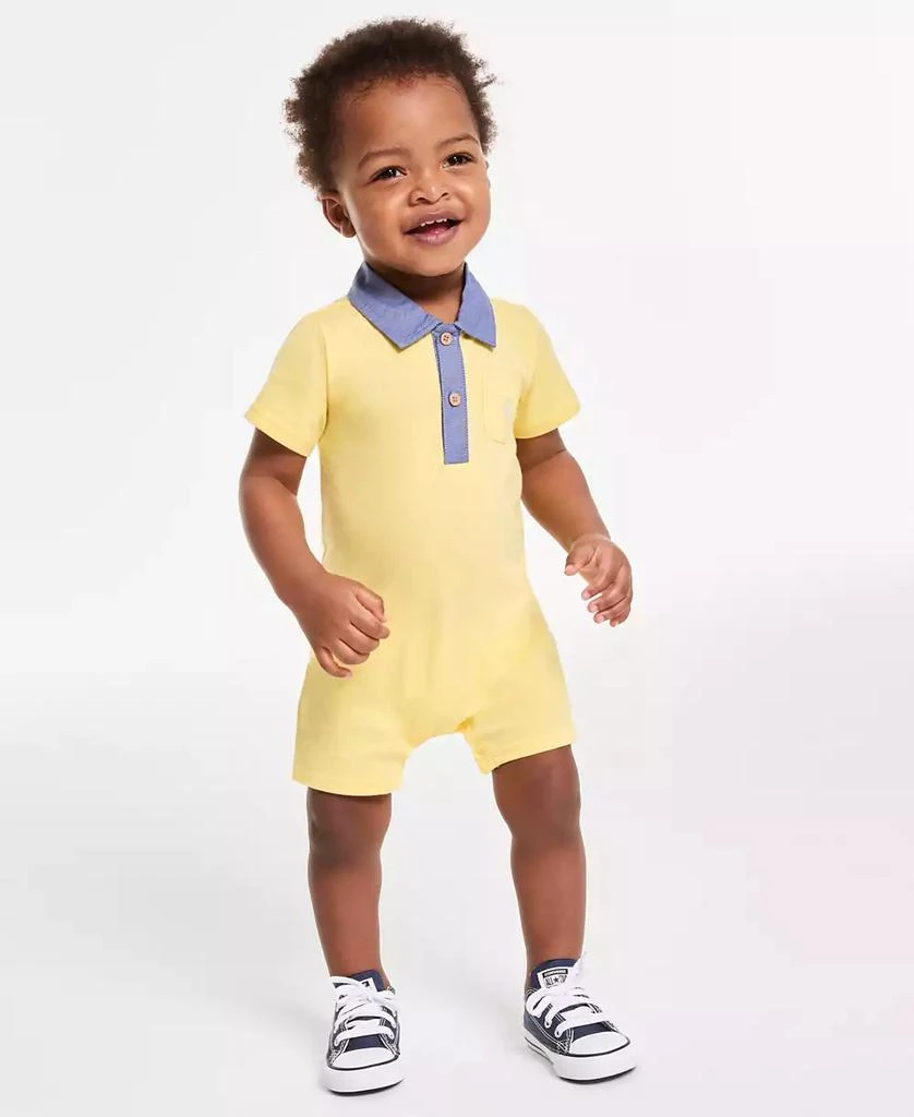 商品First Impressions|Baby Boys Embroidered Boat Sunsuit, Exclusively at Macy's,价格¥56,第1张图片