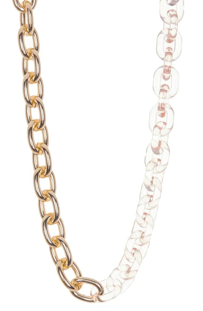 商品Loren Olivia|Mixed Acrylic Chain Link Necklace,价格¥68,第1张图片