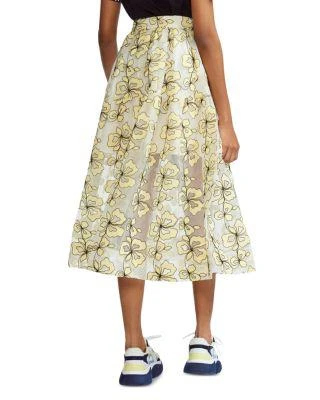 商品Maje|Jizia Floral-Embroidered Midi Skirt,价格¥1261,第2张图片详细描述