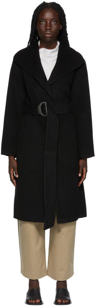 商品Vince|Black Belted Coat,价格¥8812,第1张图片