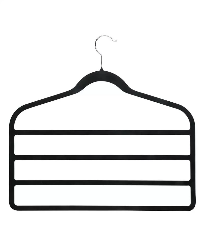 商品Honey Can Do|Non-Slip Velvet 4 Tier Pants Hangers, Pack of 4,价格¥217,第1张图片