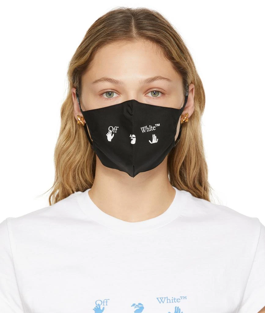 商品Off-White|Black Swimm Logo Face Mask,价格¥1502,第1张图片