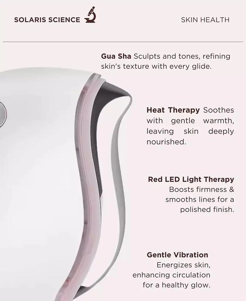 商品Solaris Laboratories NY|LED Hairbrush and Gua Sha Skin Hair Health Set,价格¥898,第5张图片详细描述