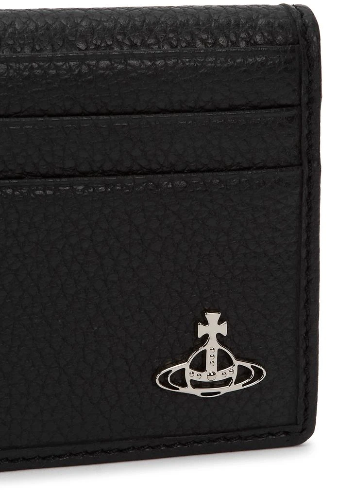 商品Vivienne Westwood|Black logo leather card holder,价格¥1229,第4张图片详细描述