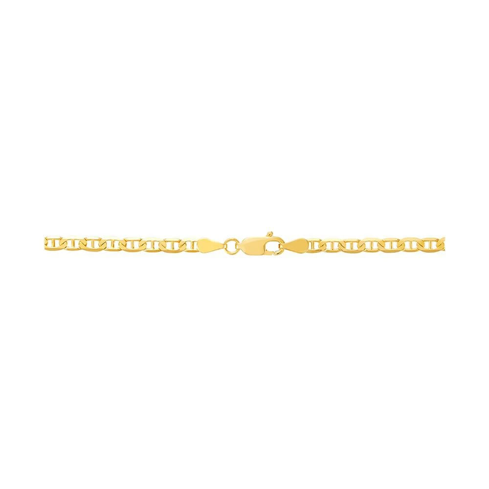商品Macy's|Polished 22" Mariner Chain (3mm) in 10K Yellow Gold,价格¥4425,第2张图片详细描述
