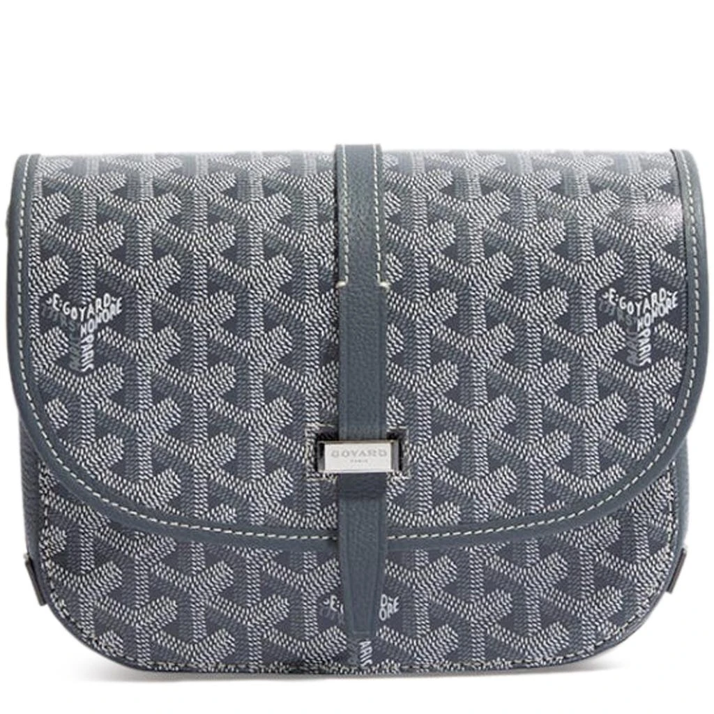 商品Goyard|Goyard Goyardine Belvedere II Grey PM Messenger Bag,价格¥26877,第2张图片详细描述