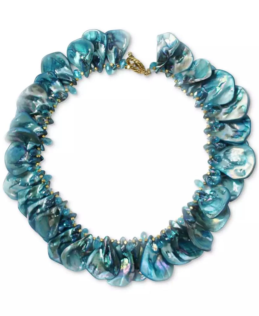 商品Michael Gabriel Designs|Caribbean Cruise Ocean Blue Statement Necklace,价格¥1267,第1张图片