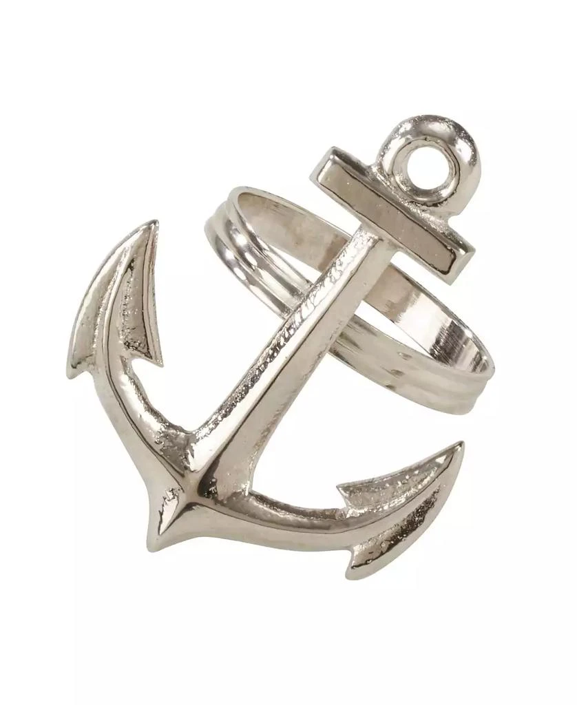 商品Saro Lifestyle|Anchor Design Napkin Ring, Set of 4,价格¥182,第1张图片