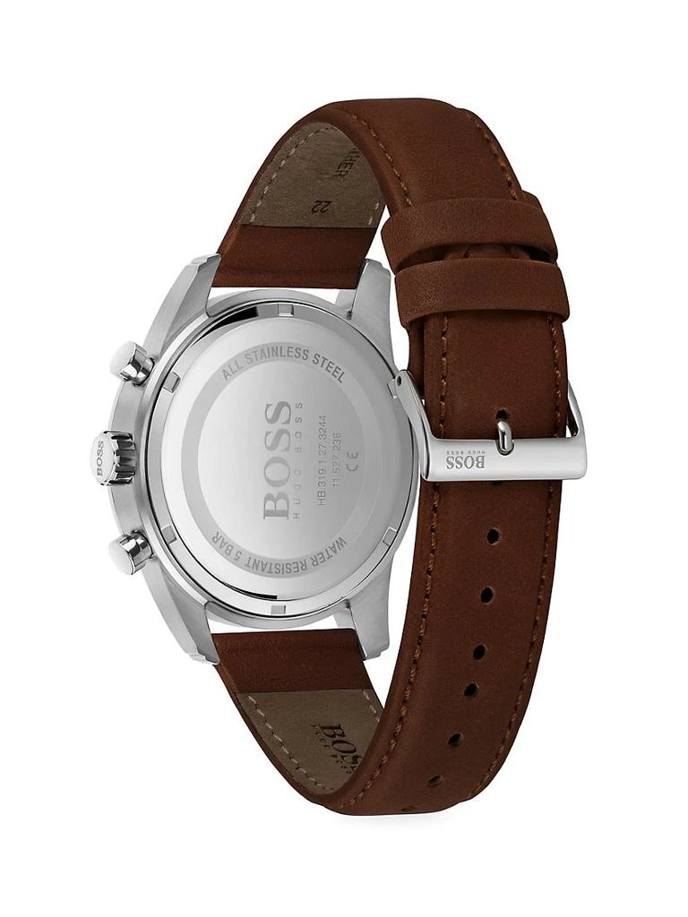 商品Hugo Boss|Skymaster Stainless Steel & Leather-Strap Chronograph Watch,价格¥2472,第3张图片详细描述