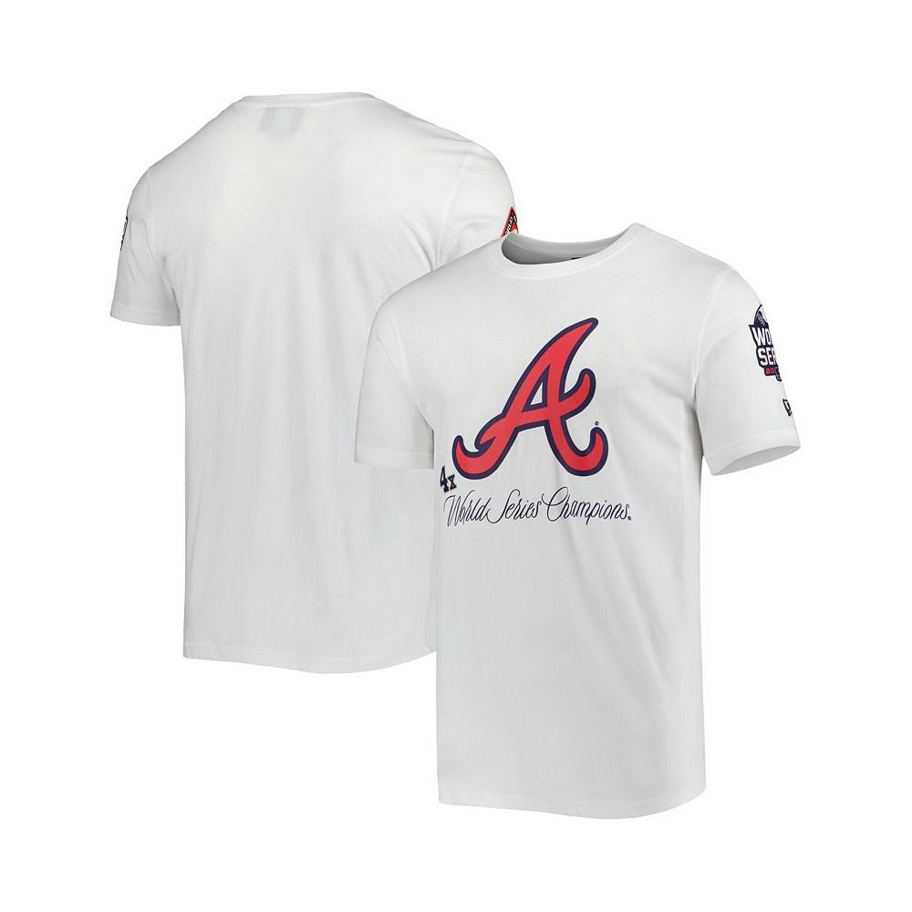 Men's White Atlanta Braves Historical Championship T-shirt商品第1张图片规格展示