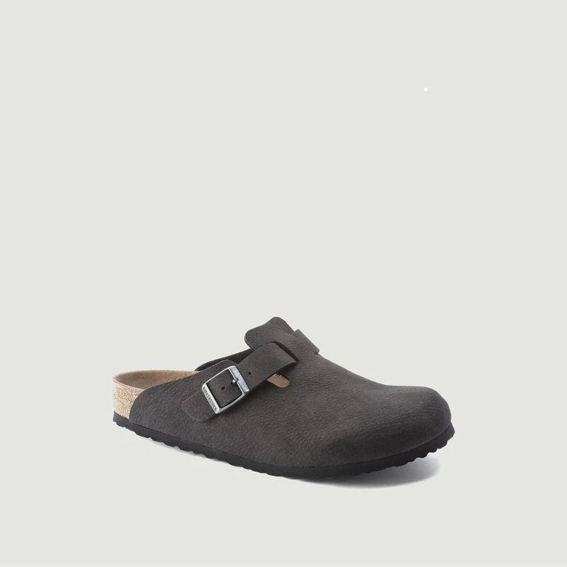 商品Birkenstock|Boston mules Desert Dust Black BIRKENSTOCK,价格¥840,第1张图片