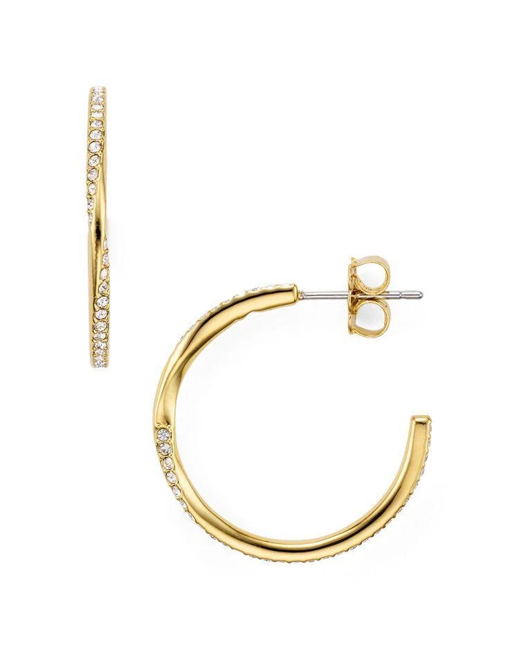 商品Nadri|Domani Pavé Twist Hoop Earrings,价格¥131,第1张图片
