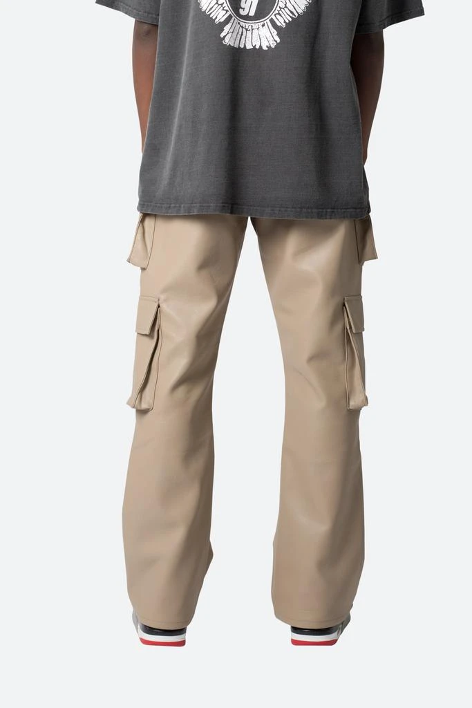Leather Double Snap Cargo Pants - Khaki 商品