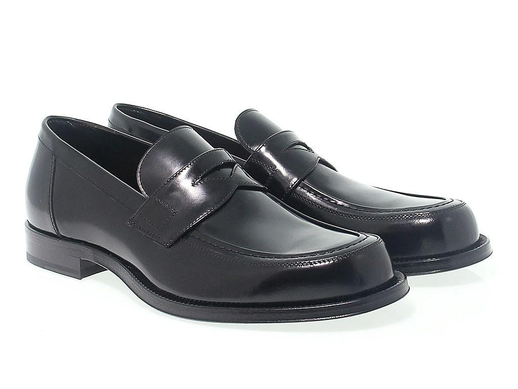 商品CESARE PACIOTTI|Cesare paciotti men's black leather loafers,价格¥4383,第2张图片详细描述