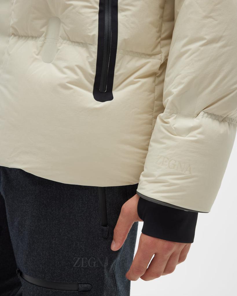 Men's Waterproof Hooded Down Ski Blouson Jacket商品第6张图片规格展示