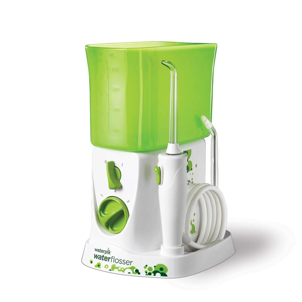 商品Waterpik|Waterpik Water Flosser for Kids, Countertop Water Flosser for Children and Braces, WP-260, Green,价格¥339,第1张图片