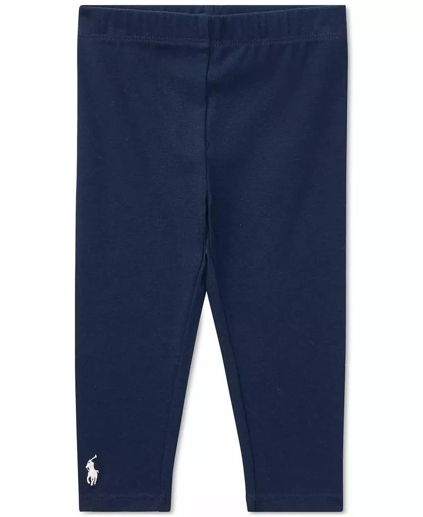 商品Ralph Lauren|Baby Girls Stretch Cotton Leggings,价格¥131,第1张图片