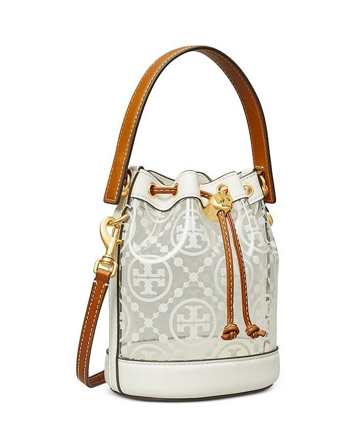 商品Tory Burch|Mini T Monogram Clear Bucket Bag,价格¥1754,第4张图片详细描述