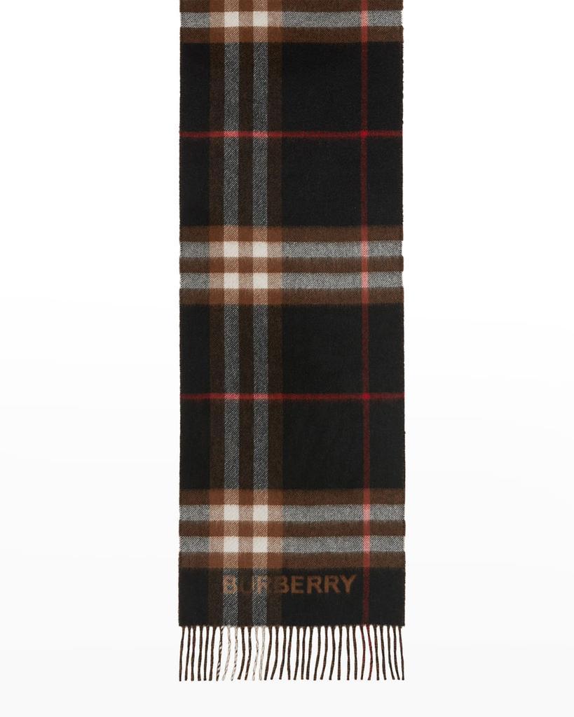 商品Burberry|Men's Cashmere Giant Check Scarf,价格¥4559,第5张图片详细描述