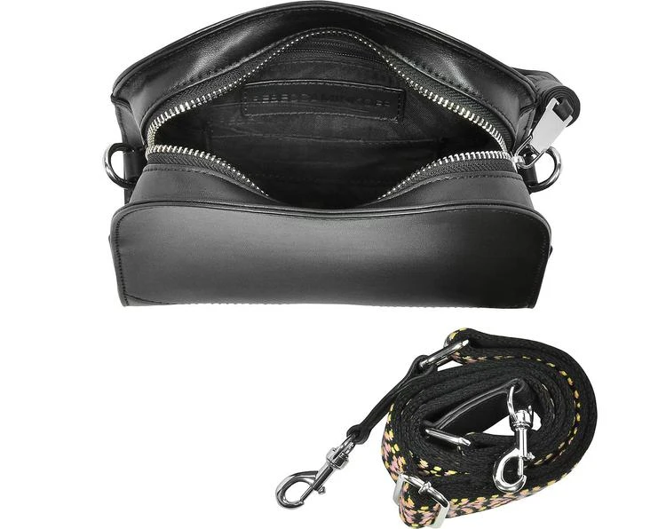 商品Rebecca Minkoff|Rebecca Minkoff 黑色皮革 Sunday Moon 斜挎包,价格¥1201,第4张图片详细描述