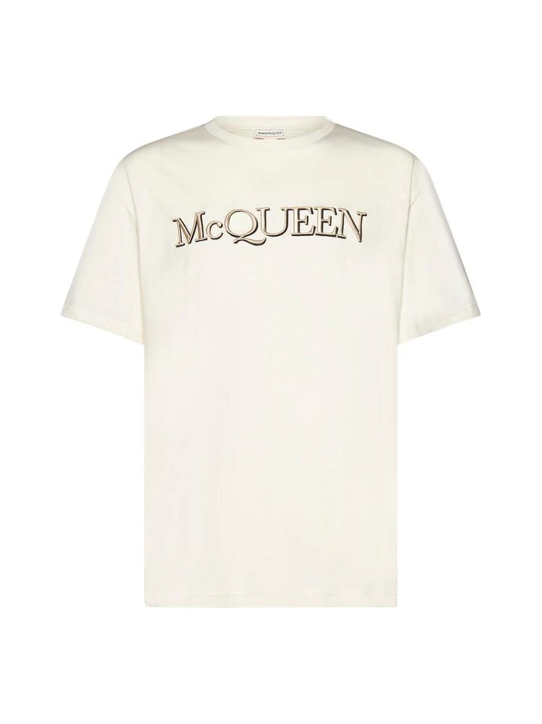 商品Alexander McQueen|Alexander McQueen Logo Printed Crewneck T-Shirt,价格¥1853,第1张图片