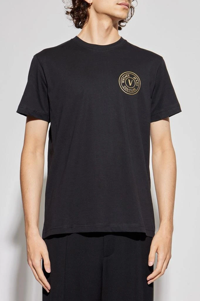 商品Versace|Versace Jeans Couture Logo Printed Crewneck T-Shirt,价格¥771,第2张图片详细描述