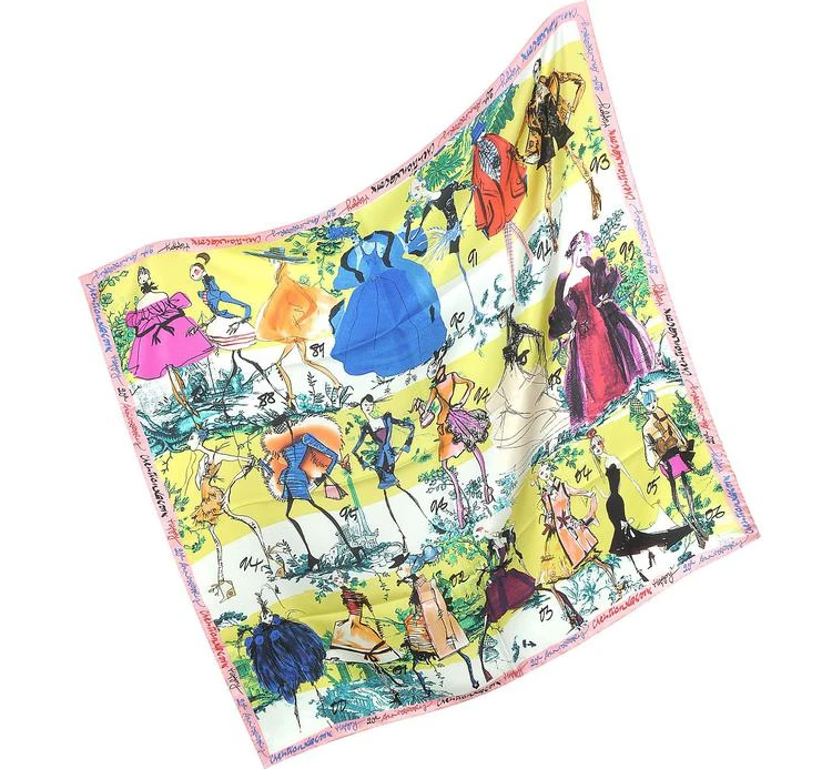 商品Christian Lacroix|Christian Lacroix 20 Ans 丝绸方巾,价格¥1256,第2张图片详细描述