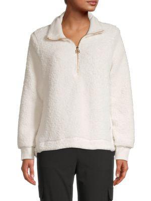 商品Calvin Klein|Plush Half-Zip Pullover Jacket,价格¥185,第3张图片详细描述