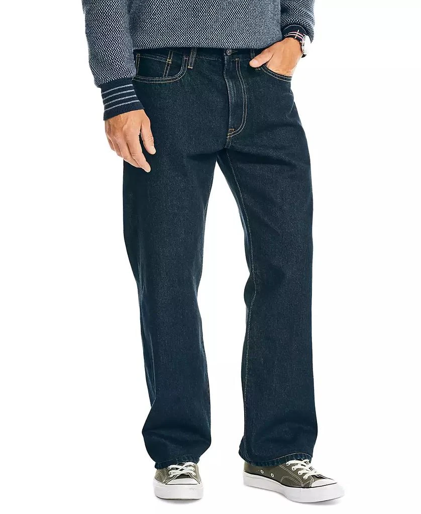 商品Nautica|Men's Authentic Loose-Fit Rigid Denim 5-Pocket Jeans,价格¥395,第1张图片