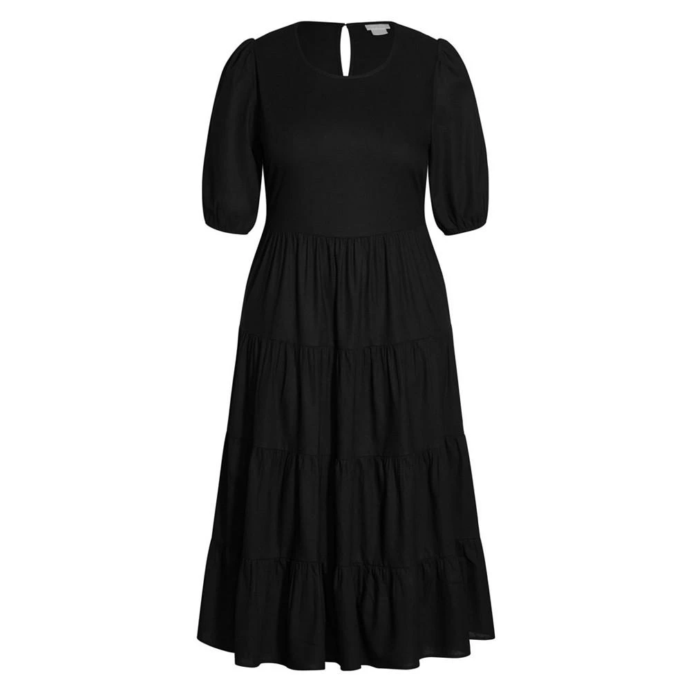 商品City Chic|Trendy Plus Size Contempo Tier Dress,价格¥535,第1张图片