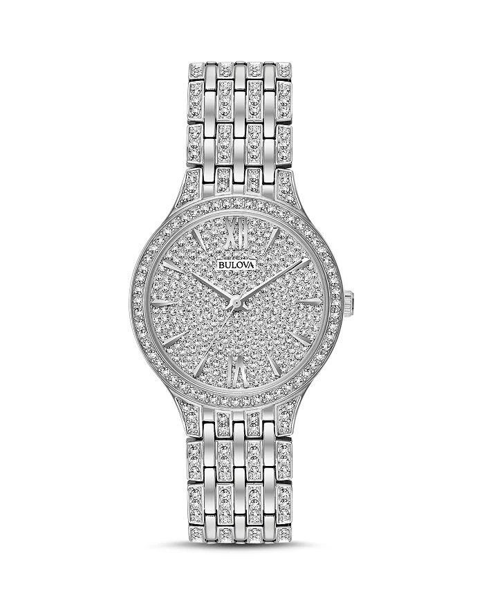 商品Bulova|Crystal Pavé Watch, 32mm,价格¥2667,第1张图片详细描述