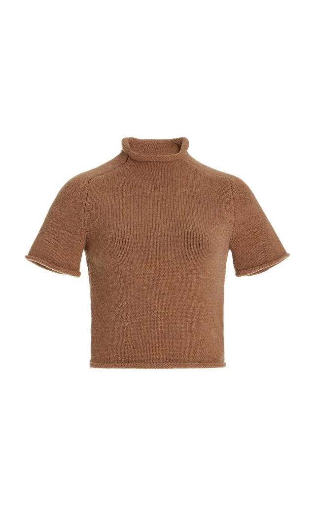 商品Alexander Wang|Alexander Wang - Women's Compact-Knit T-Shirt - Brown - L - Moda Operandi,价格¥1290,第1张图片