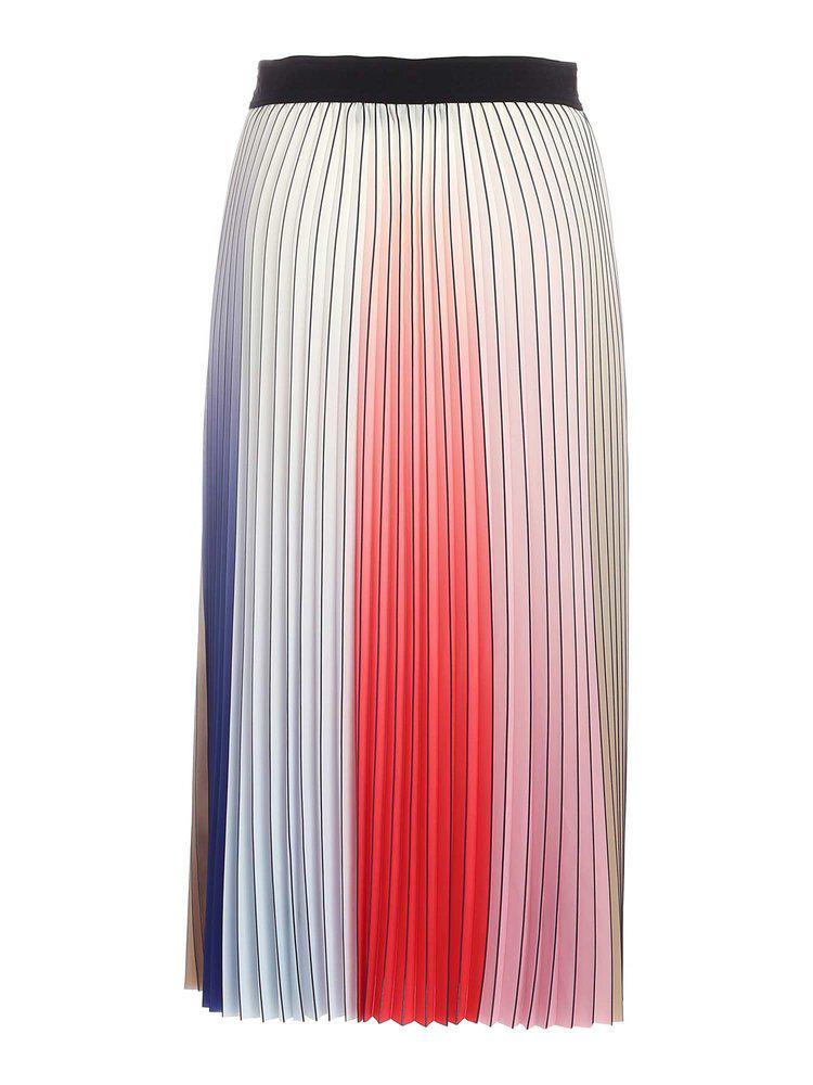 商品Karl Lagerfeld Paris|Karl Lagerfeld Pleated Rainbow Skirt,价格¥1171,第1张图片