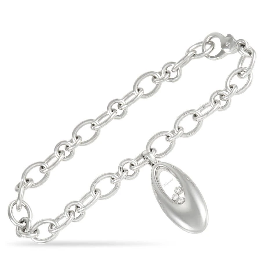 商品Chopard|Happy Diamonds 18K White Gold 0.09 ct Diamond Bracelet,价格¥20789,第1张图片