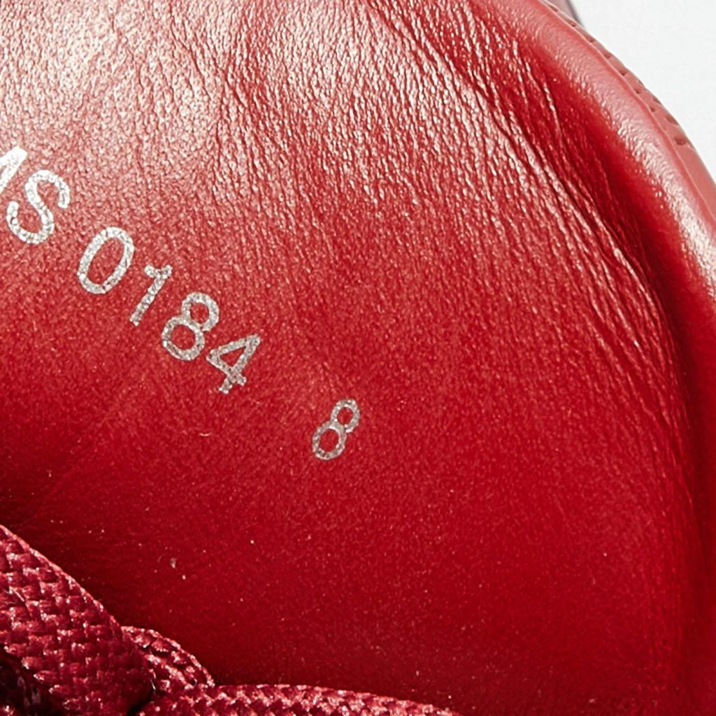 Louis Vuitton Red Leather And Suede Low Top Sneakers Size 42 商品