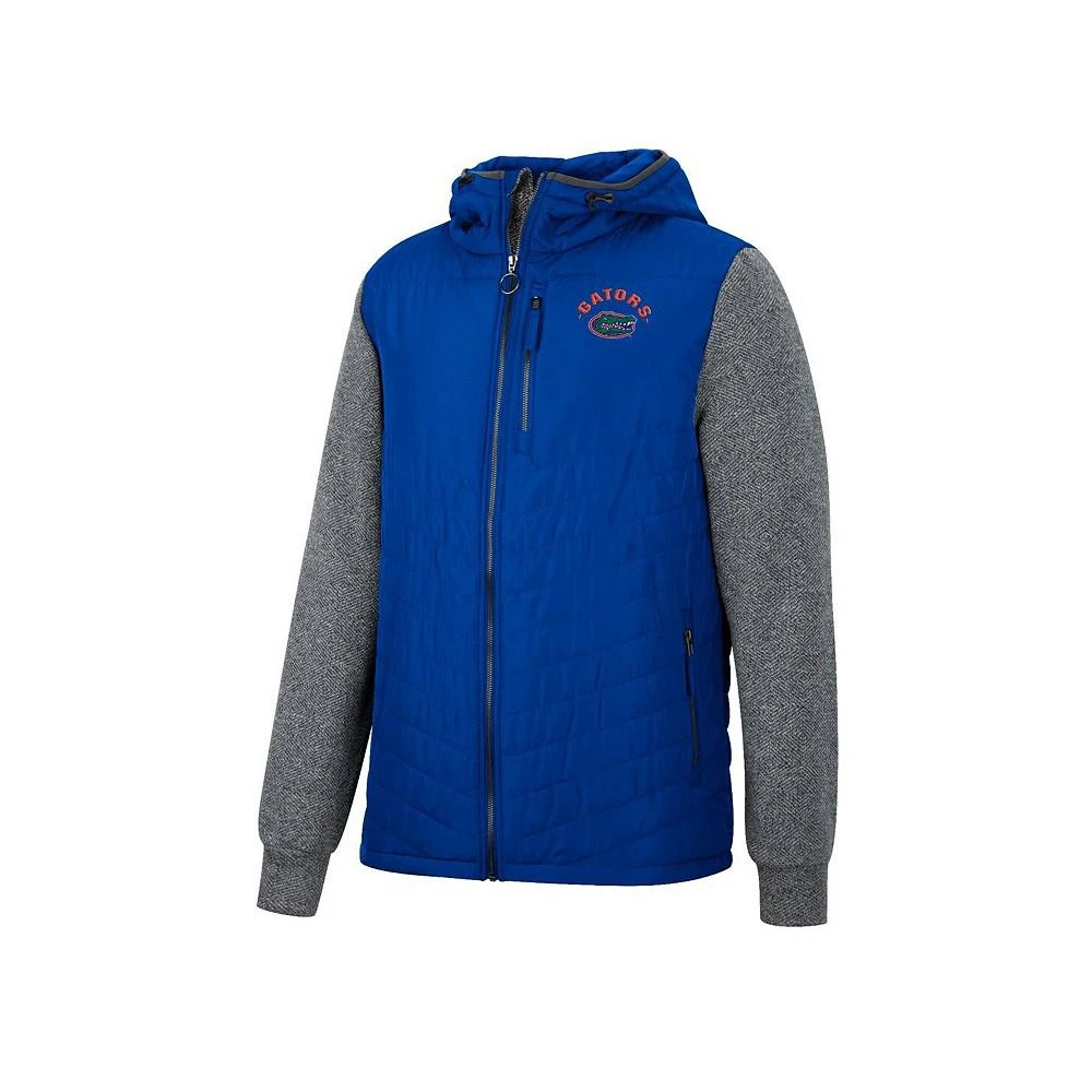 商品Colosseum|Men's Royal, Charcoal Florida Gators Course Herringbone Full-Zip Hoodie,价格¥541,第2张图片详细描述
