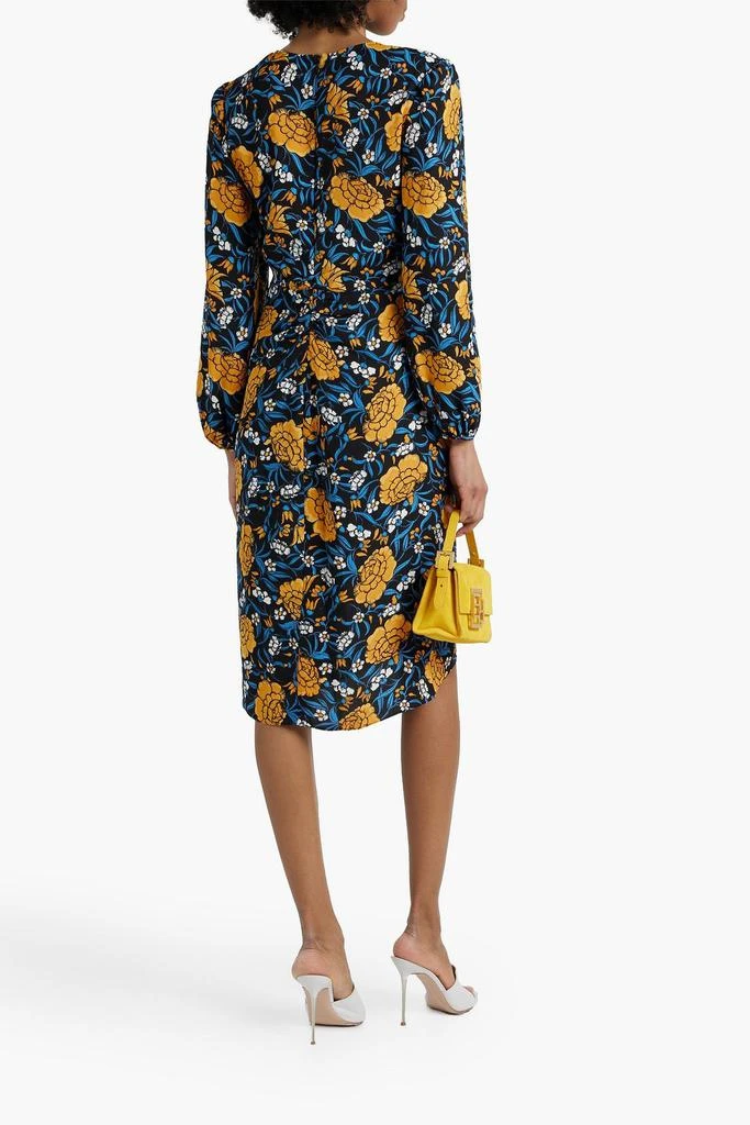 商品Diane von Furstenberg|Thanatos wrap-effect floral-print crepe midi dress,价格¥1643,第3张图片详细描述