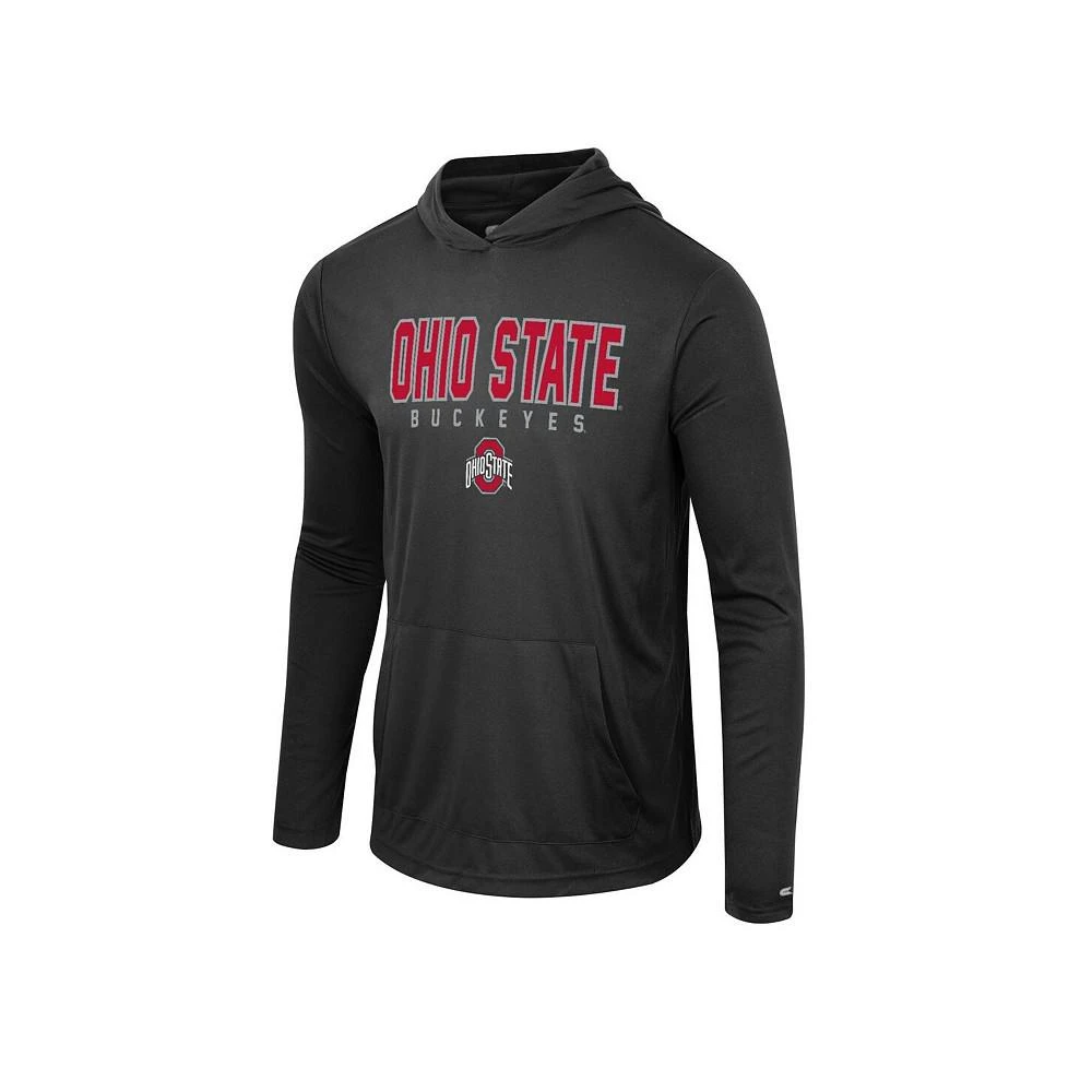 商品Colosseum|Men's Black Ohio State Buckeyes Team Color Rival Hoodie Long Sleeve T-shirt,价格¥448,第3张图片详细描述