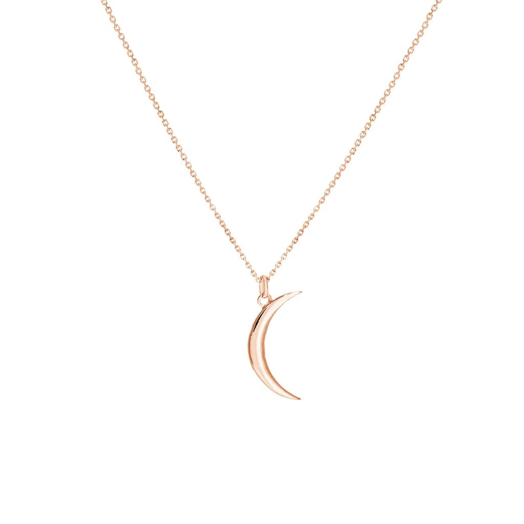 商品SSELECTS|14K Solid Rose Gold Dainty Crescent Necklace,价格¥2660,第1张图片