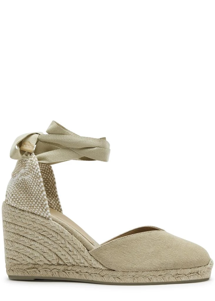 商品CASTAÑER|Chiara 80 canvas wedge espadrilles,价格¥1031,第1张图片