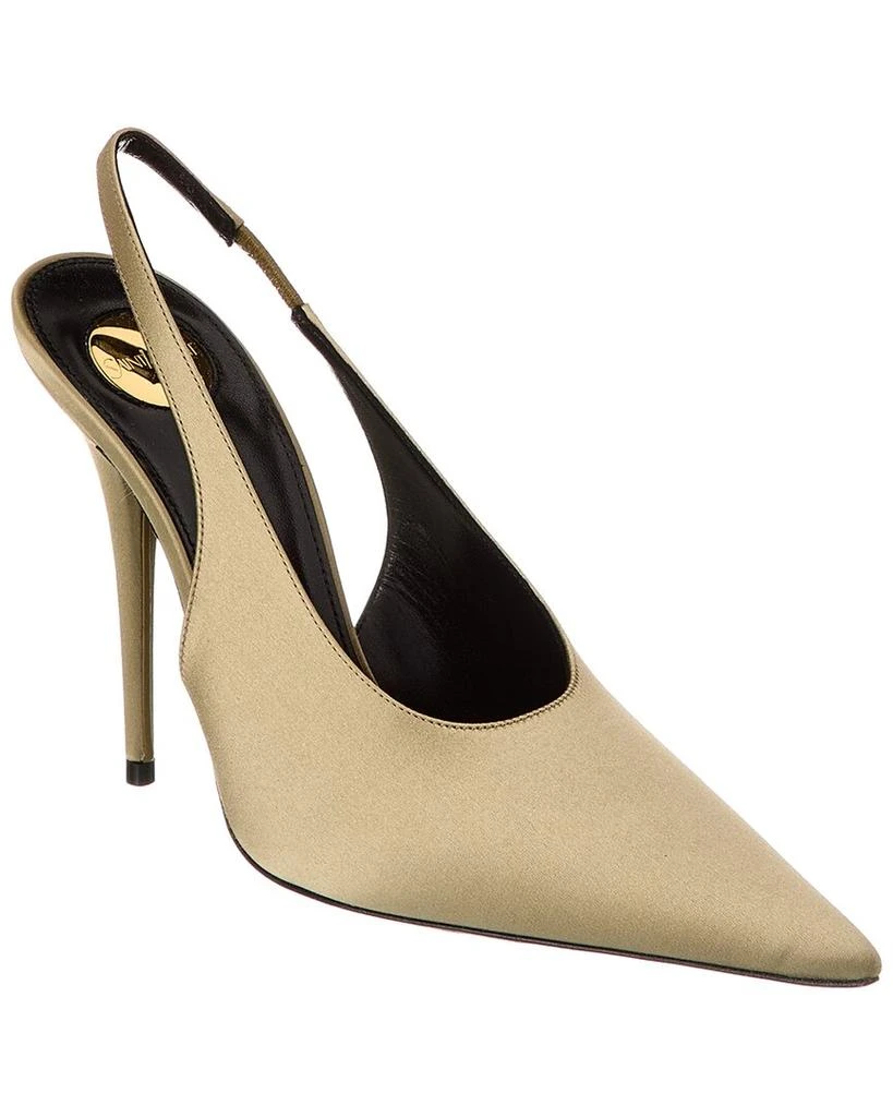 商品Yves Saint Laurent|L'Entracte 110 Satin Slingback Pump,价格¥4482,第1张图片