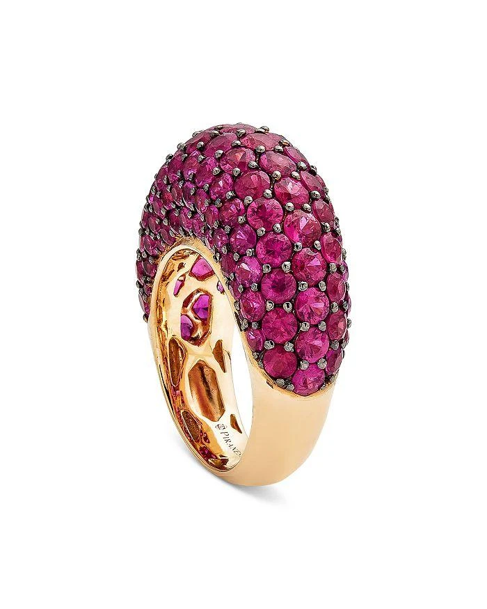 商品Piranesi|18K Rose Gold Dome Pink Sapphire Pavé Large Statement Ring,价格¥68896,第1张图片详细描述