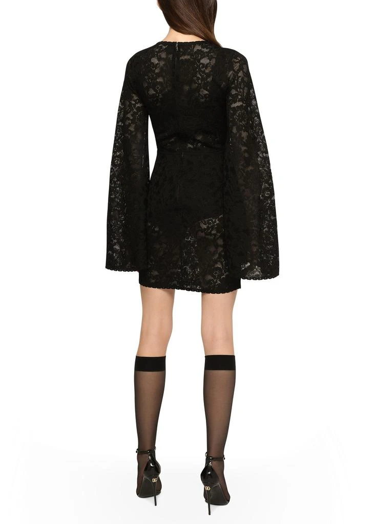 商品Dolce & Gabbana|短款蕾丝缝线连衣裙,价格¥26441,第3张图片详细描述