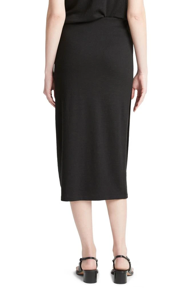 商品Vince|Side Drape Knit Midi Skirt,价格¥768,第2张图片详细描述